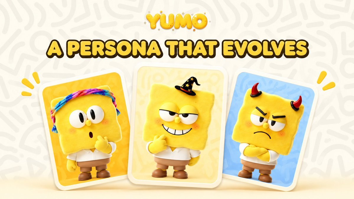 YumoAI_official's tweet photo. Your profile picture shows what you chose.

Your actions can tell a bigger story.

Momo is YUMO’s idea of a digital persona that evolves through interaction—one choice, one experience, one new chapter at a time. 🧽

#YUMO #Momo https://t.co/YSB4XLJsV0