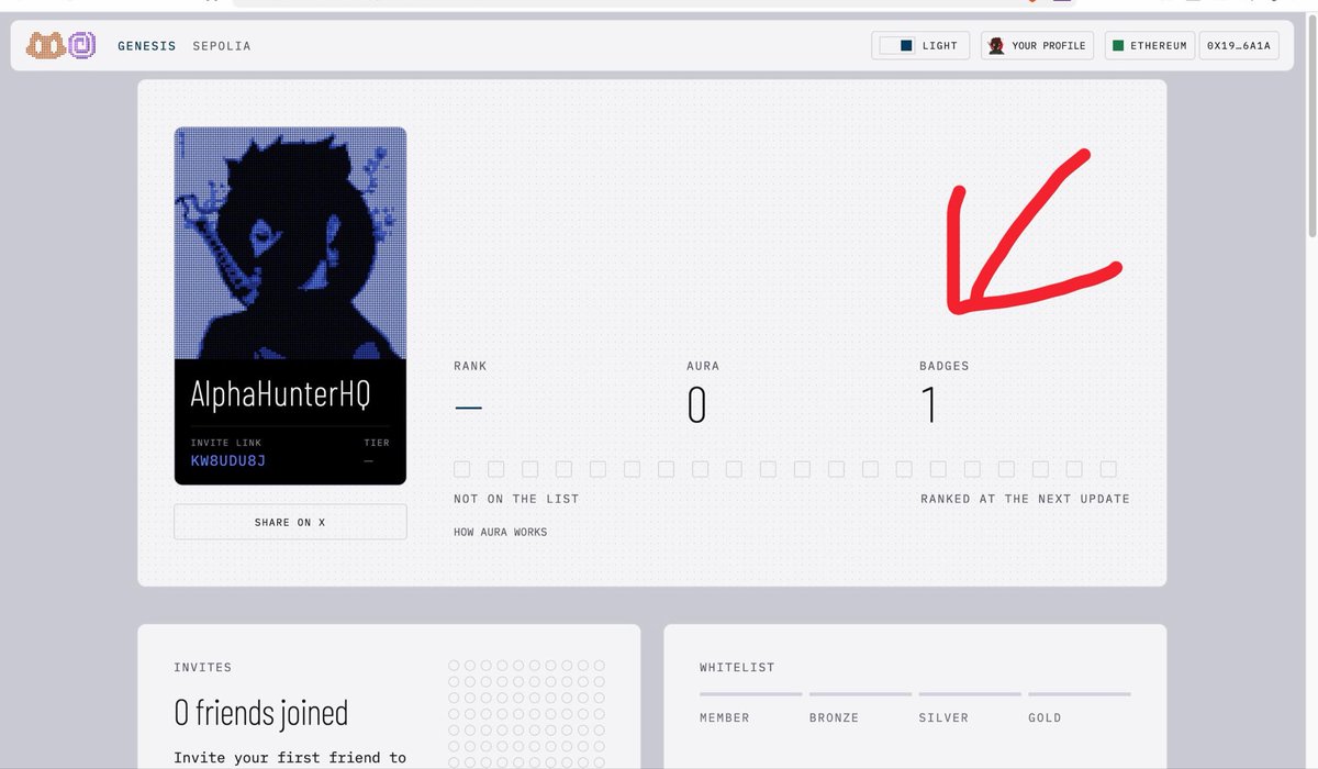 AlphaHunterHQ's tweet photo. 🐉 Squeekchain: Whitelist NFT Opportunity

Another one to keep on your radar. 👀

💎Complete tasks → Earn badges → Farm Aura → Get whitelisted.

How to get started:

→ Join here: https://t.co/DFZW5zScRa
→ Connect your EVM wallet
→ Connect your X & Discord
→ Complete all available tasks

That's it. You're in. ✅

Early participation could be worth exploring. Keep farming and watch for official updates. 👀