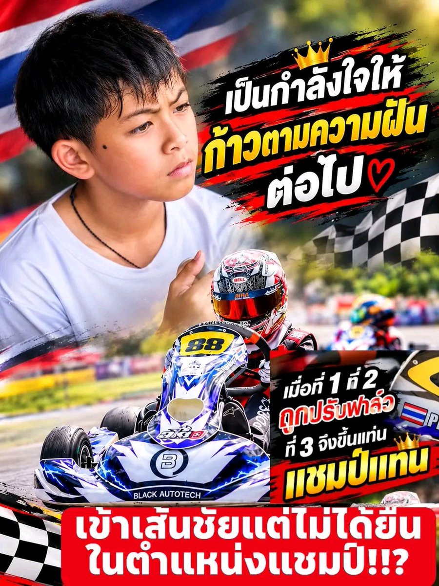 WVTG66's tweet photo. น้องพอร์ชเข้าที่1  พบว่าเครื่องยนต์ไม่มีโล้โก้บาร์โค้ดติดกำกับอยู่ที่บริเวณใต้เสื้อสูบ เลยถูกตัดสิทธิ์จากการแข่ง 
ส่วนน้องที่ได้ที่2โดนปรับให้บวกเวลาเข้าไป3วินาที  ก็เลยไม่ได้ที่หนึ่งอีกเช่นกัน คงอยู่ที่ 2
น้องแมคลาเรน ก็เลยได้ที่ 1 ไปนี่แหละจ้ะ 
#รถแข่ง #gokart https://t.co/A0EhmuJc87