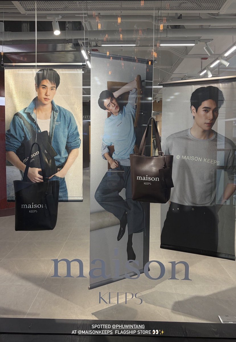 kokornki's tweet photo. ยิ่งใหญ่ เกรียงไกร สมฐานะพรีเซนเตอร์ชายคนแรกของแบรนด์ " maison KEEPS " 🤩🤟🏻

#PhuwinFormaisonKEEPS 
#maisonKEEPS
#phuwintang https://t.co/Ac6imp9XYE