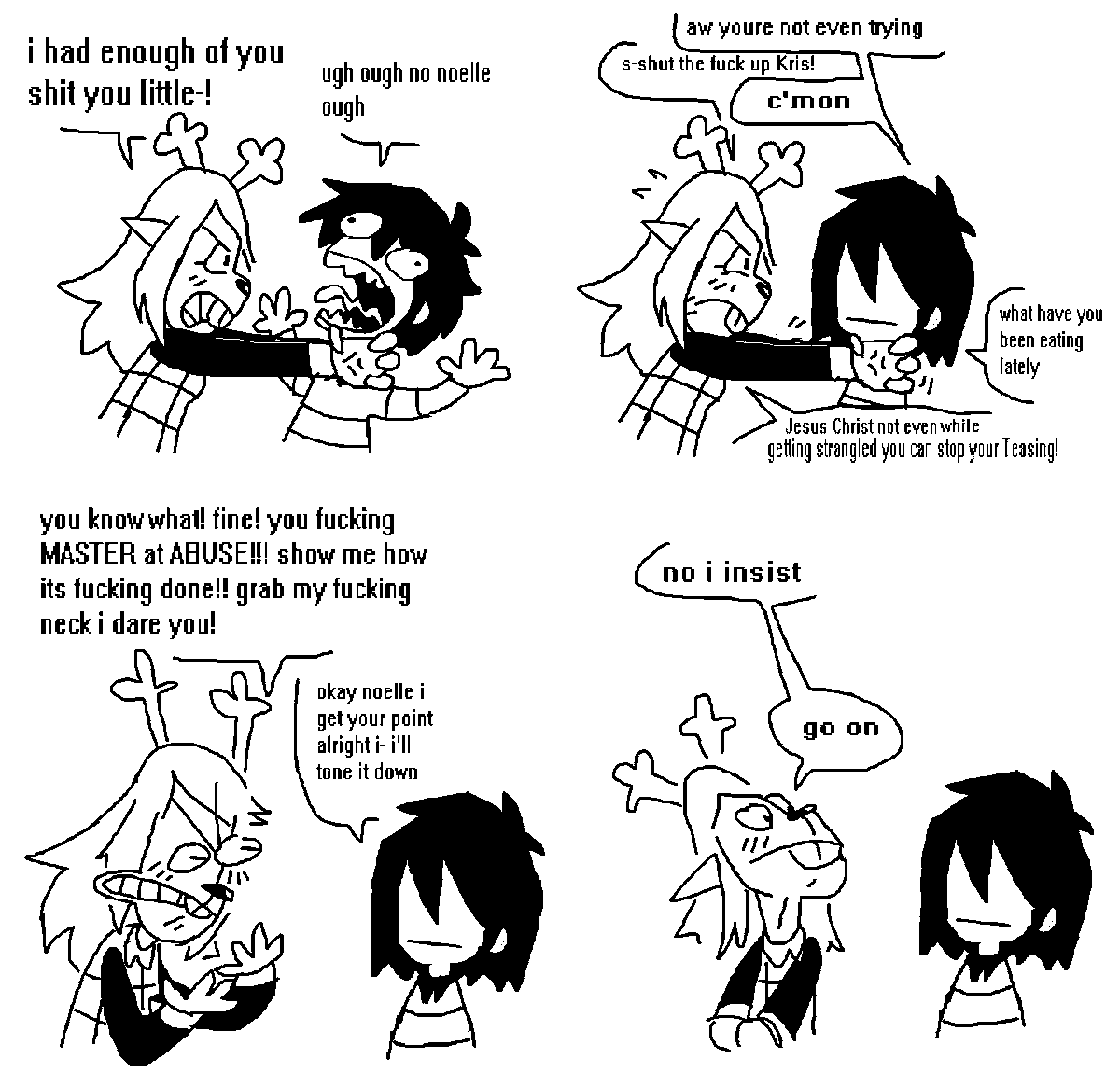 elbio_laculos33's tweet photo. noelle strangling kris #DELTARUNE #kriselle https://t.co/mm0rW5YRFI