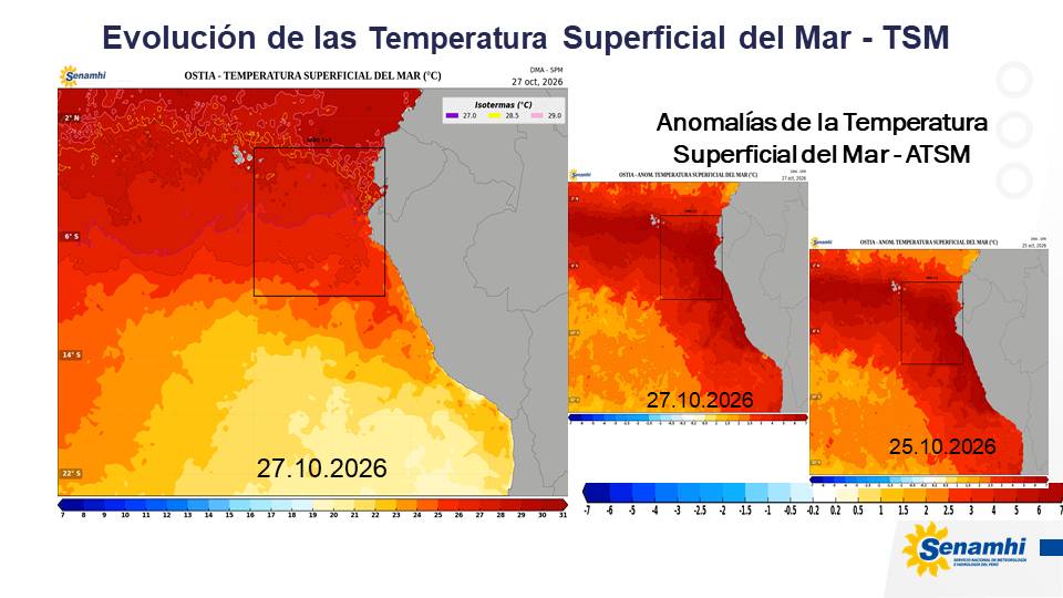 climatologa's tweet photo. #Lima
Continuamos con #oladecalor #diurna en ##Lima, con las mayores duraciones registradas hasta la fecha en #JesúsMaría y el #Callao, donde se acumulan 140 y 148 días cálidos consecutivos, respectivamente.🥵🥵🌡️🌡️. Incluso esta tarde, se alcanzaron 29,8°C en #LaMolina y 28,6 en #JesúsMaría , con anomalias dirias de +7,4°C y +8,4°C respectivamente .
Durante las noches, la #oladecalor #nocturna en Lima, alcanzan 176 noches cálidas consecutivas en el Callao y 170 Jesús María.🔥🔥
Al 28 de octubre, destaca la persistencia y expansión de los núcleos de aguas cálidas intensas, que abarcan la franja costera desde Tumbes hasta Tacna. Los registros de TSM y sus anomalías diarias en diferentes puntos del litoral: #Tumbes con 30,1°C (+4,0°C), #Paita 26,6°C (+9,0°C), #Chimbote 26,1(+7,3°C), #Callao 22,0°C (+7,2°C) e #Ilo 21,2°C (+6,0°C). Estas condiciones oceánicas influyen directamente en el comportamiento térmico de la costa peruana, favoreciendo la persistencia de temperaturas del aire por encima de sus valores normales, tanto durante el día como durante la noche.
Mas info 👇
https://t.co/J3Ac9FOW5S
