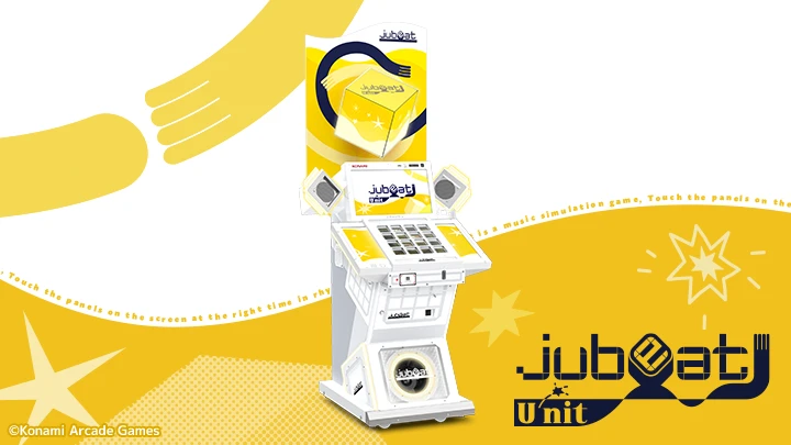 denfaminicogame's tweet photo. コナミの人気リズムゲーム『jubeat』シリーズ最新作『jubeat U'nit』（ユニット）稼働に向け鋭意制作中、新筐体も公開
https://t.co/oIztNgIXwY

黄色と白を基調としたポップなデザイン。11月6日～7日開催の「アミューズメントエキスポ」にて新筐体の試遊を予定 https://t.co/zpxpxy2Ski
