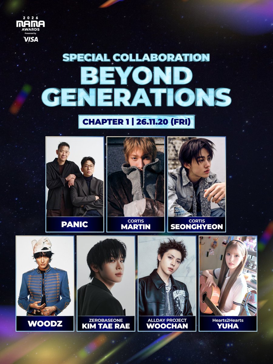 cortispopbase5's tweet photo. #MARTIN &amp; #SEONGHYEON will perform a special collaboration stage with Panic at the 2026 MAMA Awards on Friday, November 20, alongside WOODZ, ZEROBASEONE’s Kim Taerae, ALLDAY PROJECT’s Woochan, and Hearts2Hearts’ Yuha.

#마틴 #성현 #CORTIS #코르티스 https://t.co/79F2wXUokg