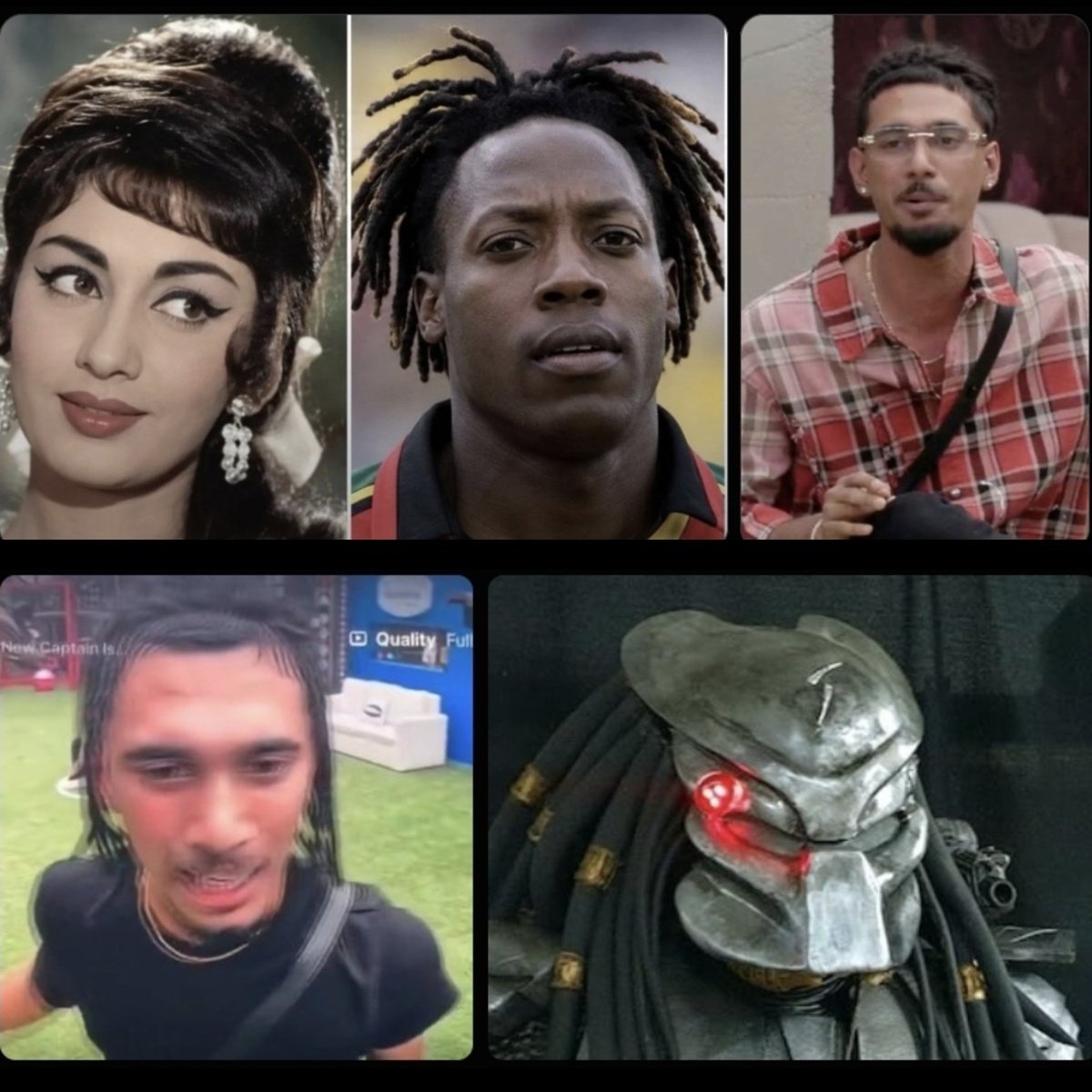 the_zakirah's tweet photo. u genuinely need a next level genius to drag this macchar so effortlessly 😭😭 first predator ka bhoot, nw aage se sadhna cut n peeche se olanga cut 💀 bro is using references nobody else can even think of, his humour needs to be studied fr 😭

#QaziTouqeer • #BiggBoss20 • #BB20