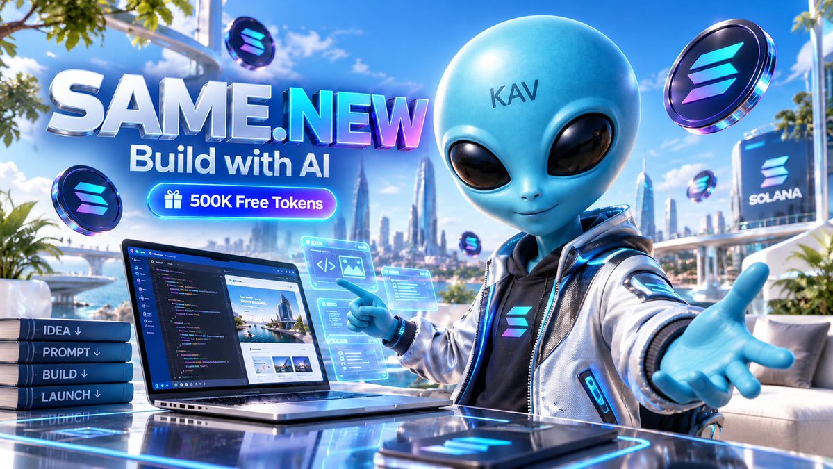KavianCoin's tweet photo. 👽🚀 KAV is the Alien of Solana - KAV Loves Solana! 💜

🔥 STOP SCROLLING! What if you could turn a screenshot, website link, or simple idea into a working web app using AI?

🧠 Today's KAV Developer Discovery: https://t.co/Dew3lk7XRh - Your AI Coding Jetpack!

Whether you're a beginner exploring vibe coding or an experienced developer, this AI-powered platform can help you build faster.

⚡ What Can https://t.co/Dew3lk7XRh Do?

🔹 Text to Website - Describe your idea and generate a web app.

🔹 URL to Code - Recreate website layouts from links.

🔹 Screenshot to Website - Turn visual designs into editable code.

🔹 AI Debugging - Find issues, improve code, and make changes.

🔹 Built-in Terminal - Run development commands directly in your browser.

🔹 Code Editor - Inspect and modify your project's source code.

🎁 FREE PLAN: 500,000 AI Tokens Per Month!

✅ $0 monthly plan with a reported 500K-token allowance.

✅ Tokens power AI requests, code generation, and editing - not 500,000 projects or prompts.

✅ Great for experimenting with prototypes and learning AI-assisted development. Usage limits apply.

🔗 Try Same:
https://t.co/gw1xY0Od3Q

📚 Documentation:
https://t.co/VVlH6tQeZX

💰 Plans & Limits: 
https://t.co/DFXCn5RykD

🛡️ KAV Security Tip: Review AI-generated code, protect API keys, and never copy someone else's website without permission.

💜 KAV Wisdom: AI can accelerate your coding, but understanding what you build makes you a real developer.

Knowledge Before Hype - Build Smart, Stay Secure! 🛸👽

#KAV #Solana #AI #VibeCoding #WebDevelopment #BuildWithAI #DeveloperTools #AITools #AIDevelopment #BuildInPublic