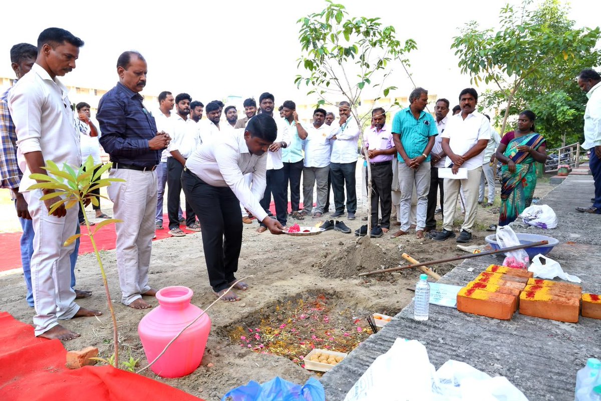 vijayagopalmurl's tweet photo. Bhoomi Pooja was held at CM Vijay's Perambur constituency for development works to improve sports facilities in Ward 45 of the Perambur Assembly Constituency, at a total estimated cost of Rs 65.73 lakh. 

CMIUTM and MLA fund to be used for the projects.

Two projects to be covered. 

Dr. Ambedkar Arts College Sports Ground to be upgraded at estimated cost of Rs 49.73 lakh

Construction of a Cricket Practice Net at estimated cost of Rs 16 lakh.