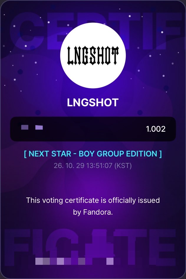 squad_127's tweet photo. 1st batch

Vote #LNGSHOT now on Fandora https://t.co/pKOtkQA0jg