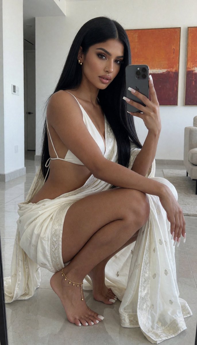 PriyaTheUkNRI's tweet photo. Had to match my sari with the white pediiii 😘 

Which do you guys like 1,2,3 ? 

#whiteToes  #WhiteSari #Indian #Goon #Topless #Punjabi #Naked #sexy #UK #NRI #GlamourModel #Feet #Raveena https://t.co/ppSTSWZ1qW