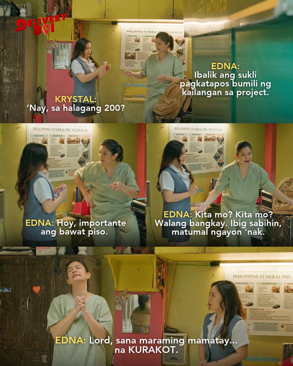 GMADrama's tweet photo. Sana mas dumami pa ang clients mo, Edna! ๐๐ป๐
#DeliveryBoi #DBBabyDelivery https://t.co/sIUGSUhiOb