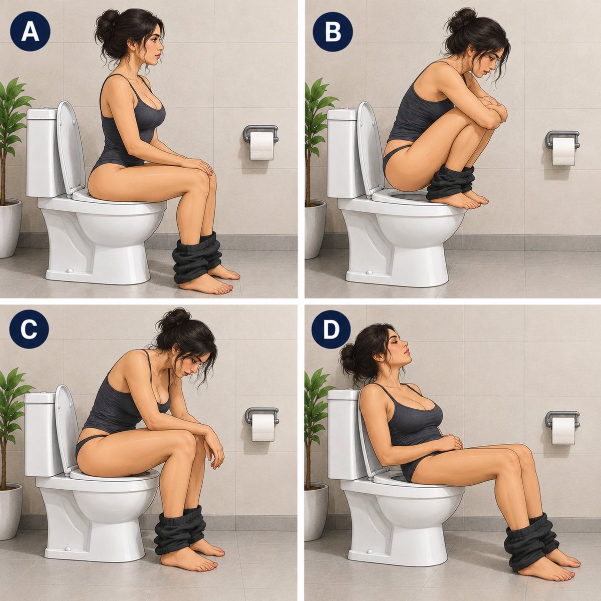 amaya_hotja's tweet photo. Hey @grok, According to you which toilet sitting position is actually the healthiest? https://t.co/yeacTCCSkb