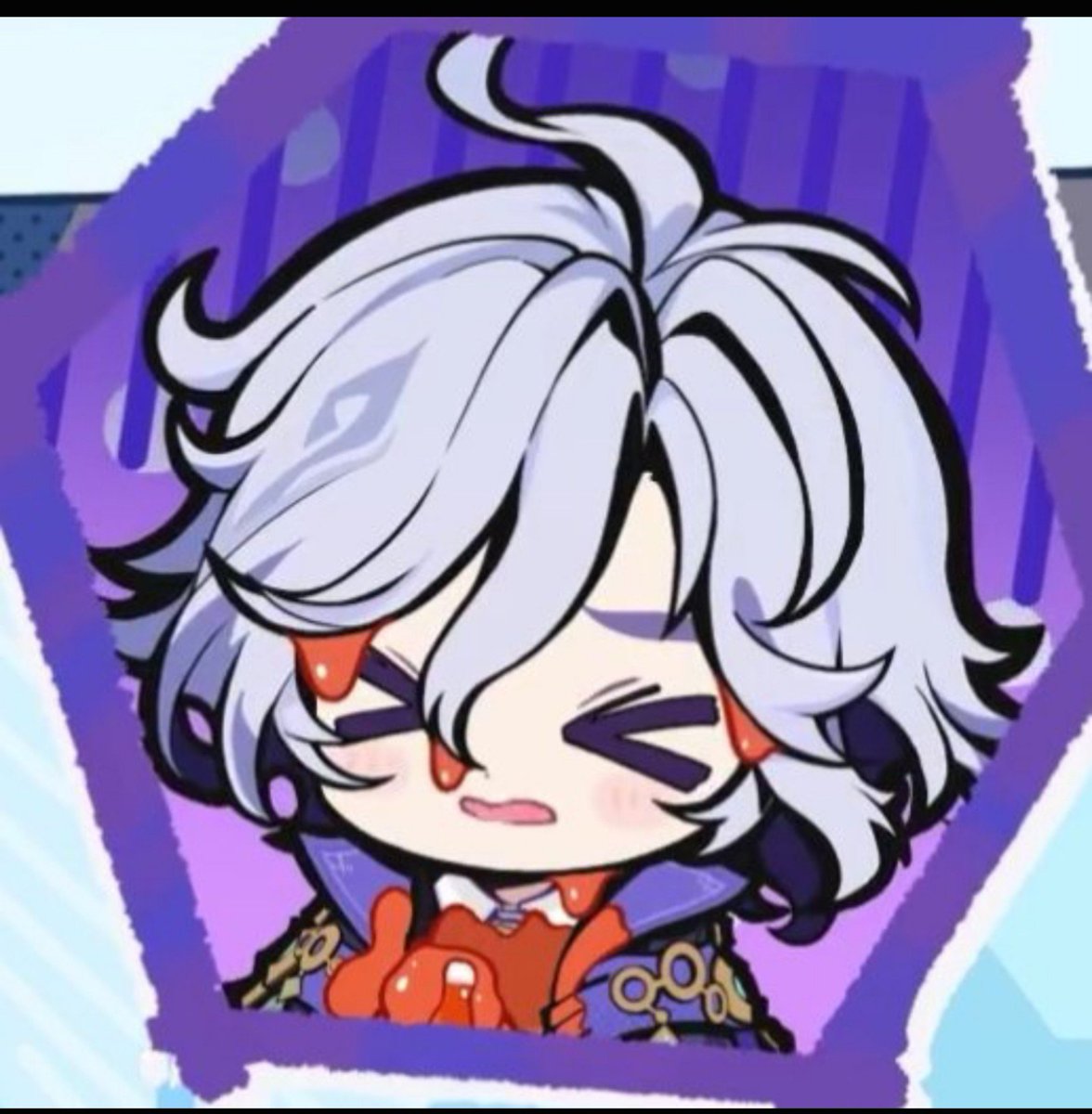 Mityachii's tweet photo. Adding blush on him is serious business for hoyo https://t.co/IjQmYj3SYc