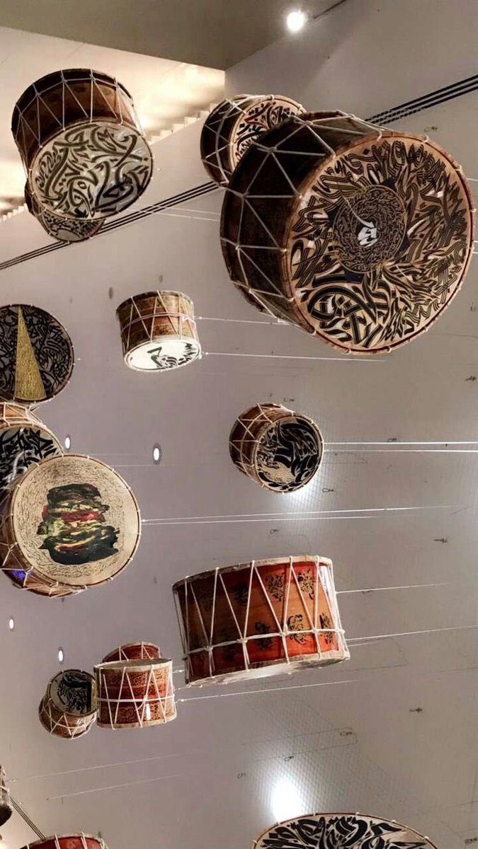 shavnyuyngah's tweet photo. African drums don’t have to live only in studios, workshops, or “cultural” spaces. They can sit beautifully in a modern living room, a designer’s office, or a fashion studio without forcing the entire room to look like a museum exhibit or a shrine.

We have so many talented artists, designers, and creatives. There’s a way to place a well-crafted drum, a talking drum, or a carved djembe as a deliberate decorative piece, the same way people place sculptures, pottery, or art objects. It doesn’t have to scream “spiritual” or feel out of place. It can simply be beautiful form, texture, and history that belongs in the room.

The  problem is we still hesitate to do this with our own things while happily filling spaces with European art, abstract pieces, or high-end foreign decor. Our culture has strong visual and functional objects. We should use them.