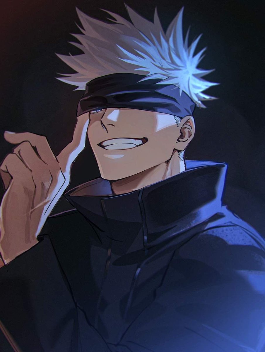 Bladerazy18's tweet photo. You thought you could make ME blush? (laughs) Oh, sweetheart… I’m gonna make YOU blush. 😏💙

#satorugojo #satoru #gojo #Gojo #GojoSatoru https://t.co/HttBykPKji