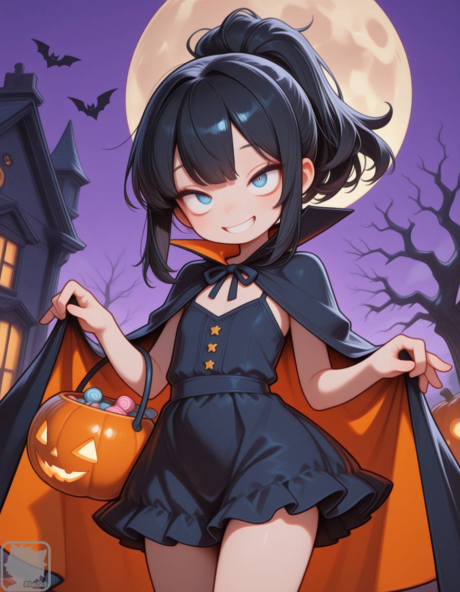 redcat_illust's tweet photo. あおいちゃんもHappy Halloween!🎃 (10/29) https://t.co/tQ66rONHsc