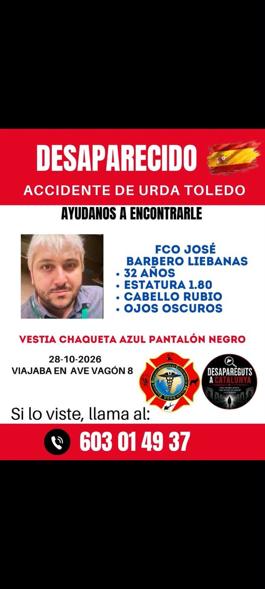 _carlosbl's tweet photo. @el_pais Mi primo también iba en ese vagón. Está desaparecido. https://t.co/X36vfnFFDs