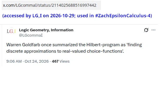 Logic Geometry, Information on X: 