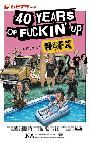 diskunion_punk's tweet photo. ▽明日発売▽

■NOFX / 映画 ｢NOFX：40 Years of Fuckin’Up｣ B2ポスター付きムビチケカード

音楽ドキュメンタリー映画にもかかわらず、映倫審査「R15+」の烙印！
『NOFX：40 Years of Fuckin’Up』ディスクユニオン限定日本版B2ポスター付きムビチケ先行販売!!

\ 詳細!! /
https://t.co/2rCt00jwXA https://t.co/yiuqgbS210