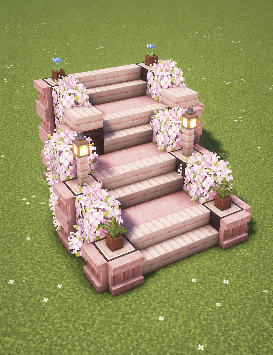 heheisig's tweet photo. Minecraft Garden Stair Designs https://t.co/iePiFGDUvl