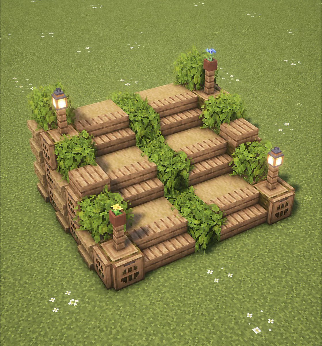 heheisig's tweet photo. Minecraft Garden Stair Designs https://t.co/iePiFGDUvl