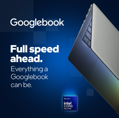 andreastimm_com's tweet photo. Googlebook pairs Gemini Intelligence with Intel Core Ultra Series 3 processors for fast, fluid performance and multiday battery life. Download new resources to support your outbound promotional campaign today. #IAmIntel https://t.co/1YNYpYcPP9 https://t.co/PKtSSK2yKa
