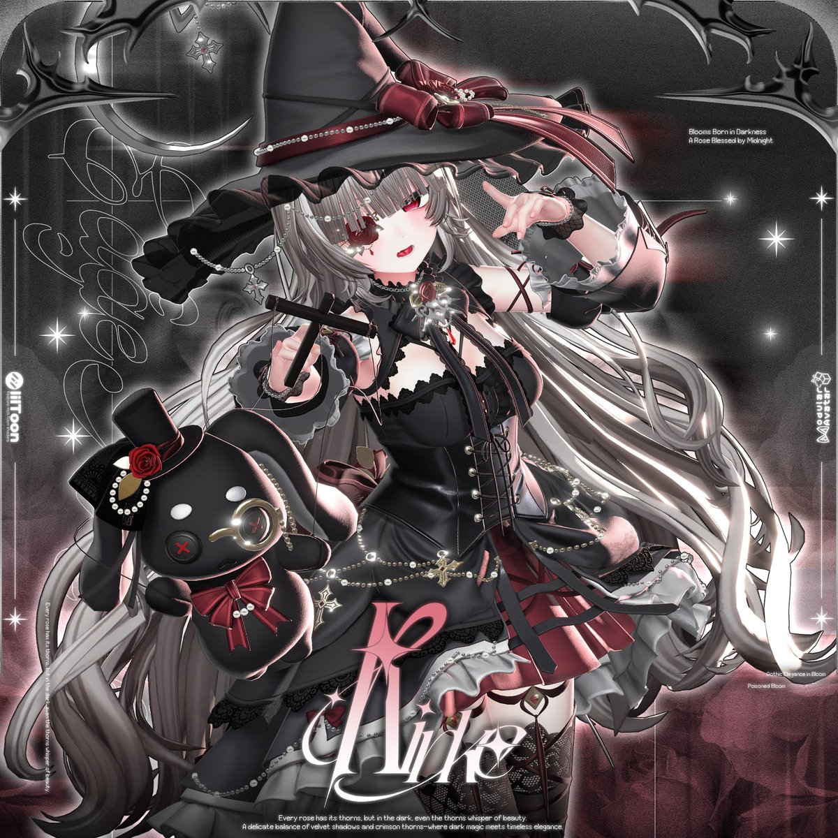 edge_mode's tweet photo. 🎃🐰『Kirke』RTキャンペーン 🐰🎃

🎉 発売初日限定フルパックSALE：3,600円 → 990円！

📎https://t.co/LF441GKhwv

🎁 抽選で5名様にFULL PACKをプレゼント！
❤️ BOOTHの「スキ！」100ごとに当選者＋1名！

📌 参加方法
・この投稿をRT
・フォロー

📅 本日10月29日（木）17:00 発売！

繊細な装飾が魅力の、ちょっぴりダークで可愛い魔女服🖤
一緒についてくるうさぎのぬいぐるみにも、特別なギミックを用意しました🐰✨

ぜひご参加ください！