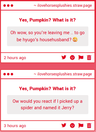 horsesareelite's tweet photo. 1 - WAIT NO THATS NOT.
I WOULD NEVER! I only belong to you pumpkin... You know that... '''""""
————
2 - Hi Jerry. I'm Sol. ..........I like you.
#solivantalks
- https://t.co/g1b0DglGNJ https://t.co/7kez4XduGJ