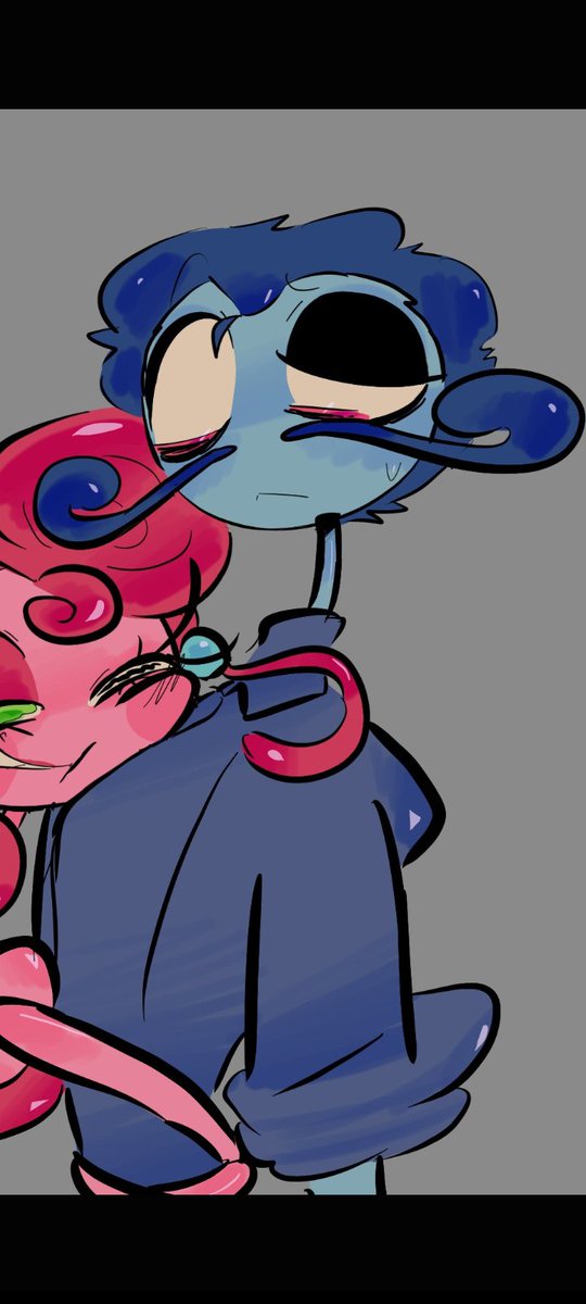 EndishGal's tweet photo. I'M GLAD YOU LIKE IT! I've been super obsessed with the way you draw daddy these days- so I just had to add him, especially the way you draw his hair, I had to add that too 🥹💞 I LOVE YOUR ART STYLE EHEHEHE ✨ https://t.co/XdOiomeU7G