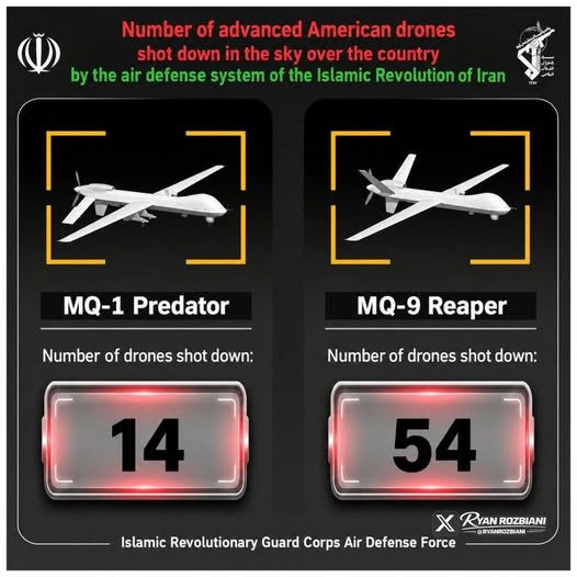Aliriza54's tweet photo. Son dakka!
İran Devrim Muhafızları''IRGC'' Hürmüz Üzerinde 14. ABD MQ-1 İnsansız Uçağını DÜŞÜRDÜ... https://t.co/M8XKUPmA59