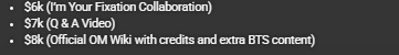 leaftitlefight's tweet photo. whatever happened to the QNA &amp; Wiki from the OM Charity Stream?
also what will the "Im Your Fixation" collab be replaced with?
it's almost been 2 months since the stream, could we get some answers please? 🙏 https://t.co/aLqn9yu2ad