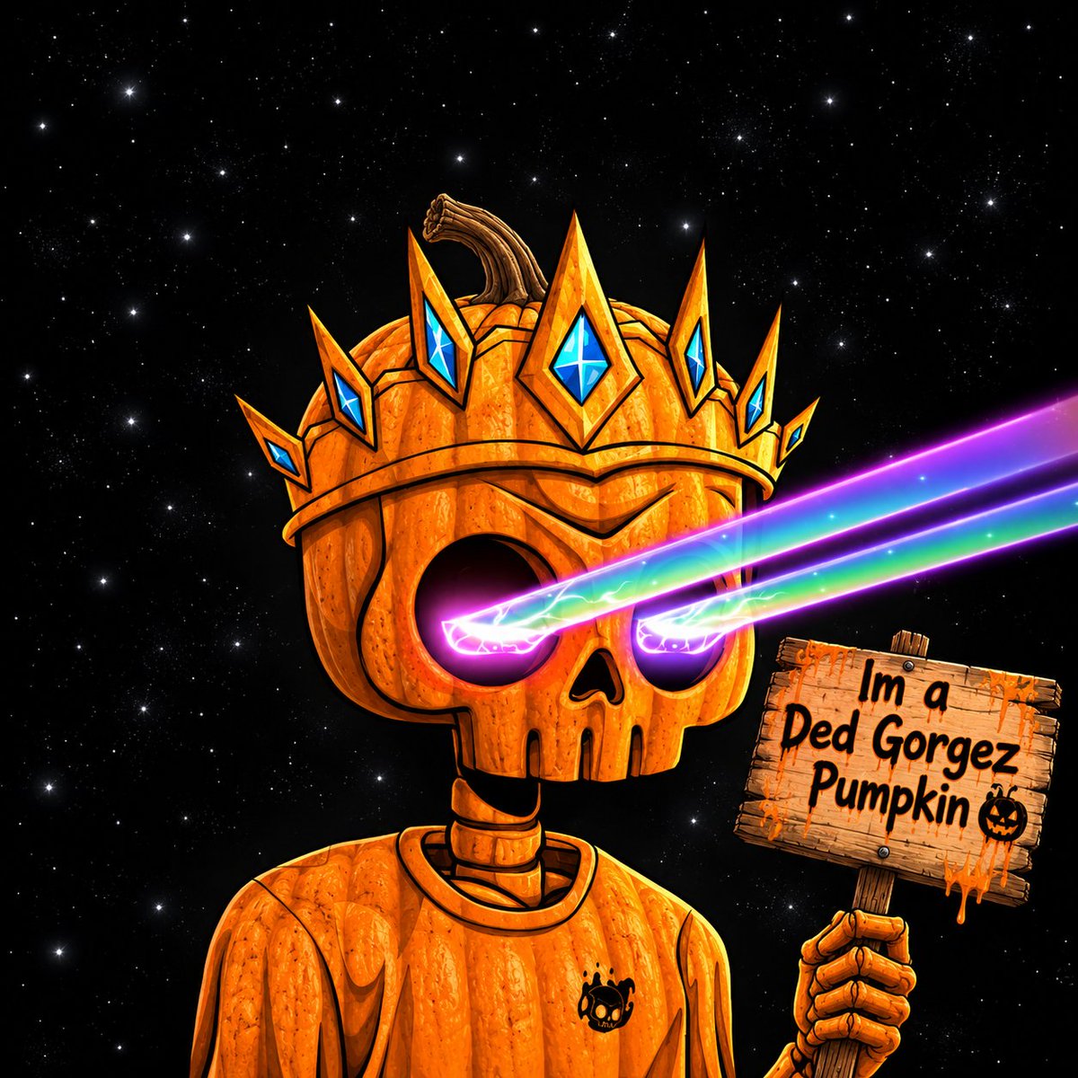NftBroc's tweet photo. The Supreme Wizard got me... I've been cursed on #Dedtober by @DedGorgez 🎃💀 https://t.co/WeCpnpAbGQ