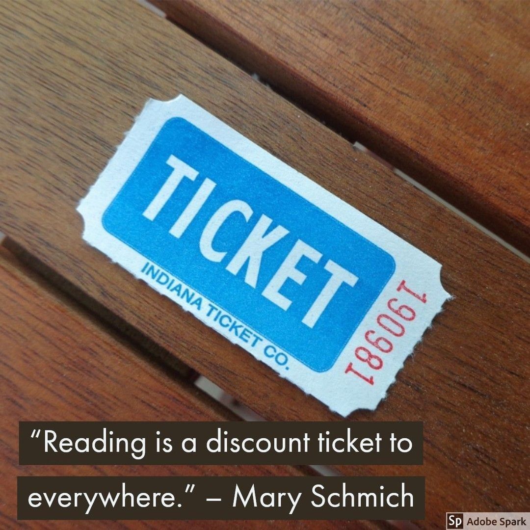 SchoolReading's tweet photo. Quote of the day: βReading is a discount ticket to everywhere.β β Mary Schmich
#kidlit #reading #ukedchat https://t.co/V44cwWzycd