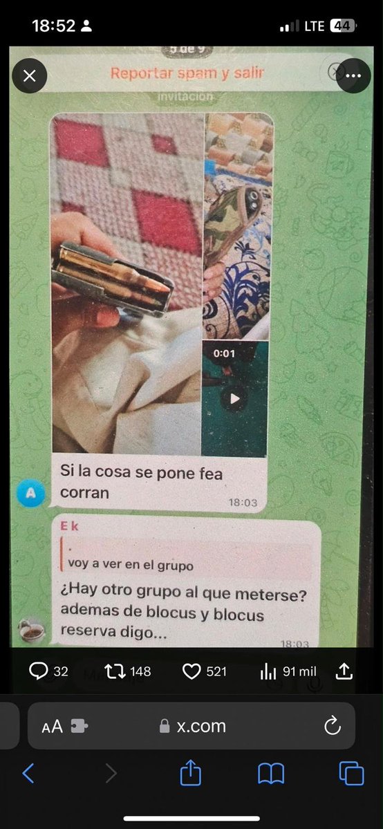 ObreroEspanol_'s tweet photo. URGENTE

Me han llegado estas capturas que amenazan con ataques y revueltas este 31 de octubre en Barcelona. Compartidlo.

+ abajo. https://t.co/ZXNEd0PmWY