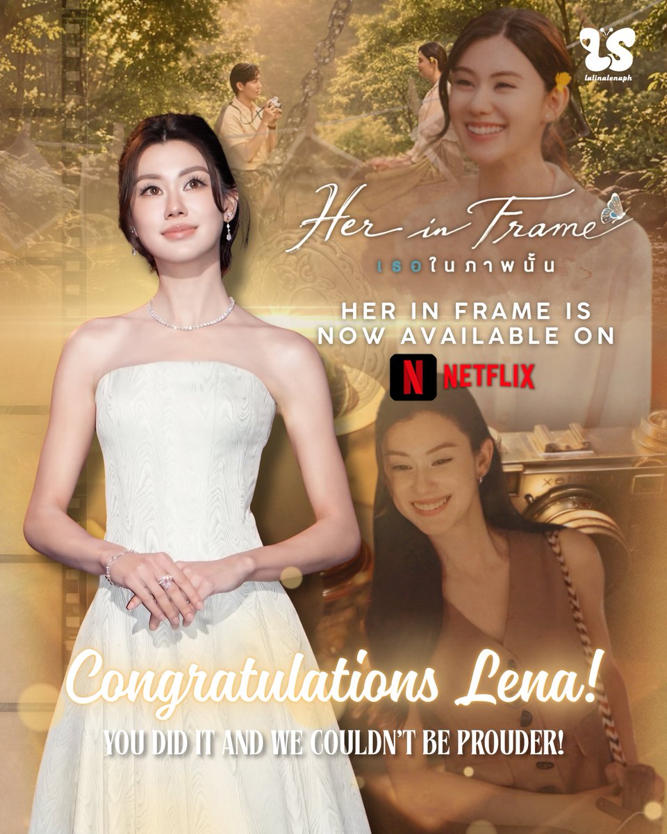 lalinalenaph's tweet photo. Huge congratulations again to our dearest Lena on your first-ever movie! Now that Her in Frame is finally streaming on Netflix, we finally got to witness the magic you created, and we are completely in awe. 🥹🤍

Portraying a dual role is definitely not easy, but your portrayal of both Khun Mintra and Teacher Kamonwan was nothing short of extraordinary. The way you gave life to two characters who are so similar on the surface, yet deeply distinct in their core, completely blew us away. You didn't just act—you poured your soul into them, allowing us to feel every layer of their pain, love, and devotion through your eyes alone.

This movie is just the beginning, Lena. Seeing your name and your craft reach a global audience on both cinema and global streaming platform makes us incredibly proud as fans. Thank you for working so hard and giving us such a masterpiece. The world is finally seeing the brilliant actress you are! 🤍👏🏻

#HerinFrameเธอในภาพนั้น
#LalinaLena #ลีน่าลลินา