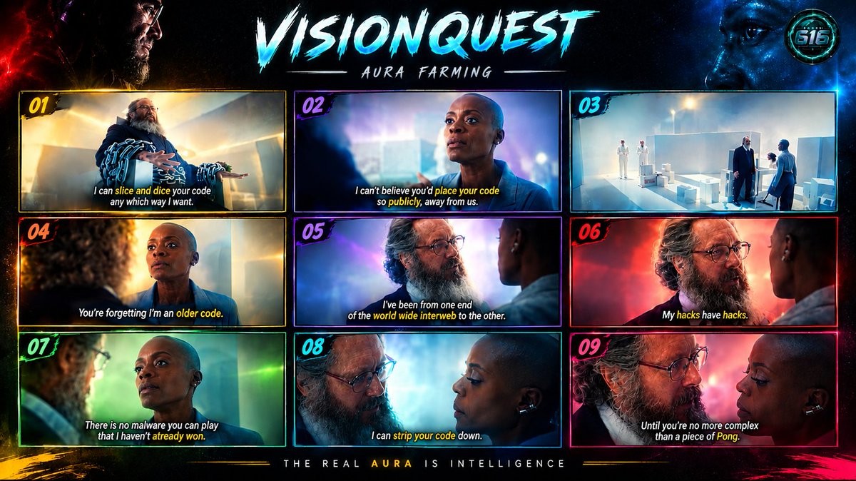 MarvelExrth616's tweet photo. Ultron Just Farmed Aura and Reminded Jocasta Who The Real Daddy Is 💀

When Ultron enters Jocasta's mindspace, she serves him a simulated drink. He gets dizzy, and she traps him in a chair wrapped in chains.

Then she warns him: "I can slice and dice your code any which way I want."

Ultron breaks free without flinching. He tells her she is the newer code and he is the old one, and that he has been through every corner of the internet.

Then he says, "My hacks have hacks."

He ends it by saying he can strip her down until she is no more complex than a game of Pong.
