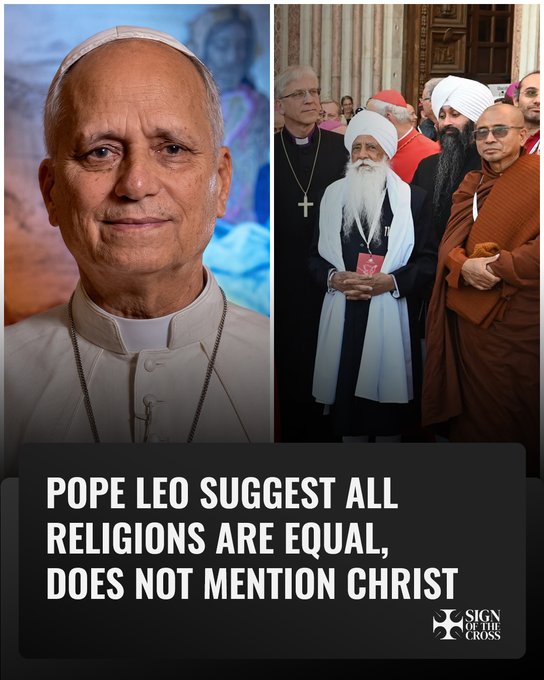 Bp_Richard_Min's tweet photo. Will someone please give Leo-the-Liberal a Bible, and show him John 14:6 -

Jesus answered, 'I am the way and the truth and the life. No one comes to the Father except through me."

#oldcatholic #oldcatholicchurch #catholic #catholicchurch #catholicism #catholicministries #usccb #pope #popeleo #popeleoxiv #vatican #vaticannews #bishoprichardministries