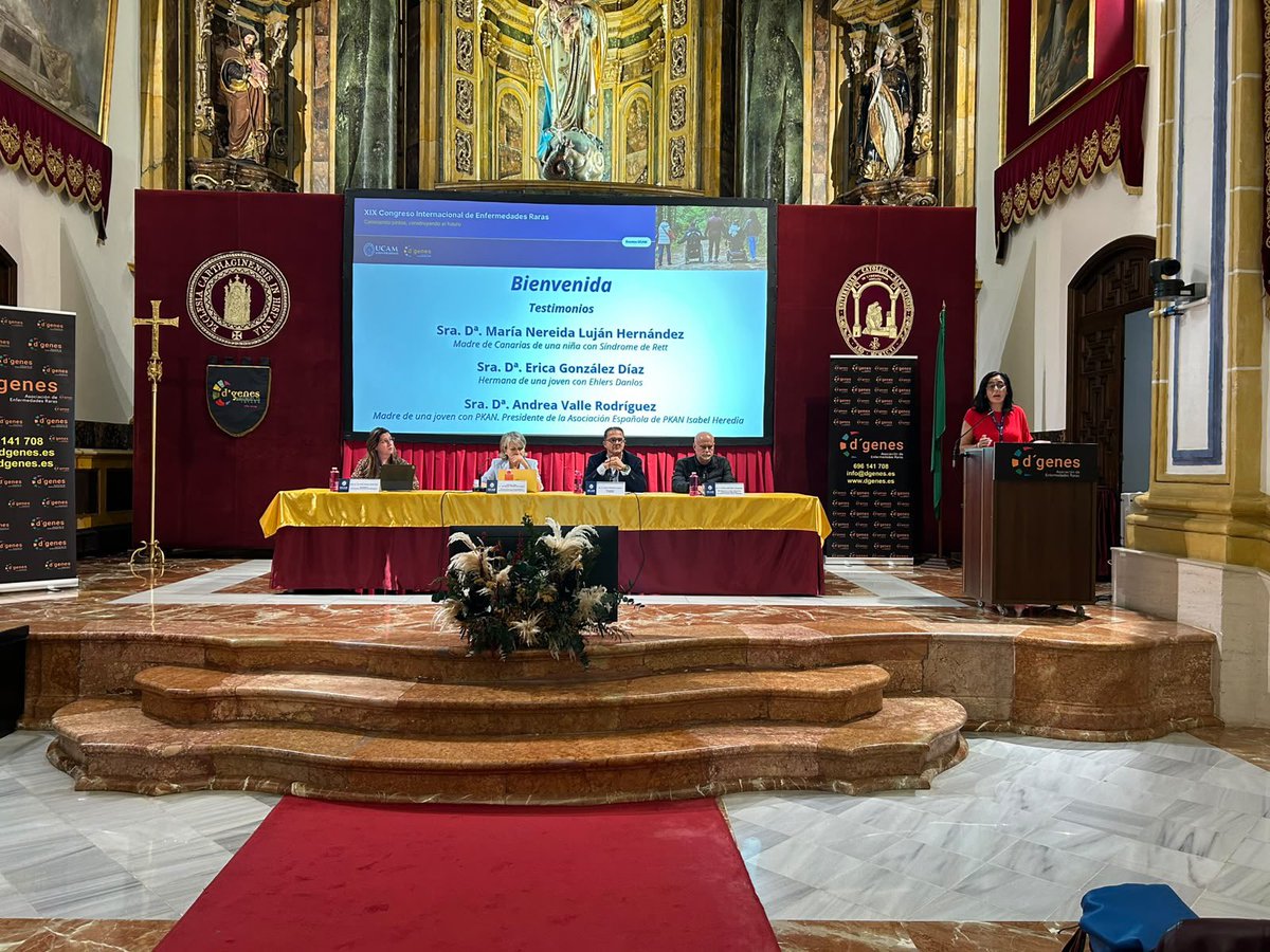 dgenesmurcia's tweet photo. 🧡 Arranca en la UCAM el XIX Congreso Internacional de Enfermedades Raras con la bienvenida y los testimonios de María Nereida, Erica y Andrea.

¡Las familias, protagonistas!

#DGenes #EnfermedadesRaras https://t.co/T3fCN3RP0K