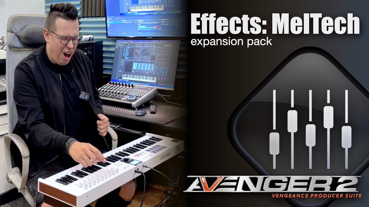 adsrx's tweet photo. #ADSRXplugin 
Avenger2専用拡張音源：Effects Meltechがリリース  
$76→$64（イントロ）
https://t.co/FZ4r17EP1z

まだハロウィンにもなっていないのにブラックフライデーなんてっくるわけないだろーー、と叫びたくなるほど秋が深まってきましたね。
*いつもの紹介動画→https://t.co/4zukx3esES https://t.co/PMknxERnd8