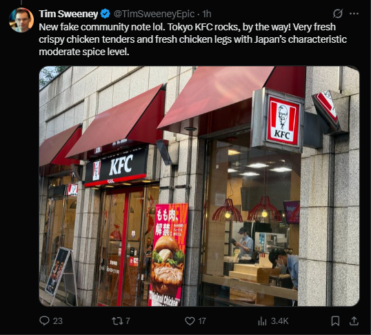 PeteMultiVersus's tweet photo. This man is the CEO of one of the biggest gaming companies in the world but he acts like a toddler whenever he gets a new community note on one of his factually incorrect posts. https://t.co/Po3wv1E78Q