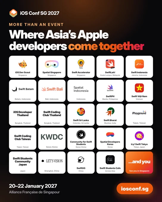 Image from iOS Conf SG (@iosconfsg)