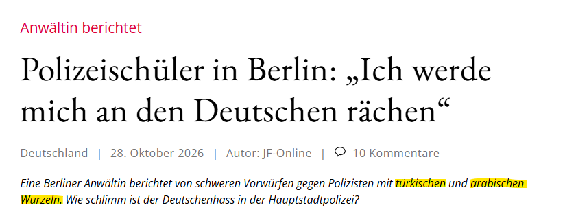 Alex_Borenholts's tweet photo. Was für eine Überraschung!

Die Muslime, Araber, Inder, Afrikaner und Schwarzen hassen uns. Das taten sie schon immer. Und das Problem ist, dass wir von blanken Volksverrätern und vaterlandslosen Idioten regiert werden, die solche Leute reinlassen.

Europa gehört den Europäern! https://t.co/RU8qxGRc5h
