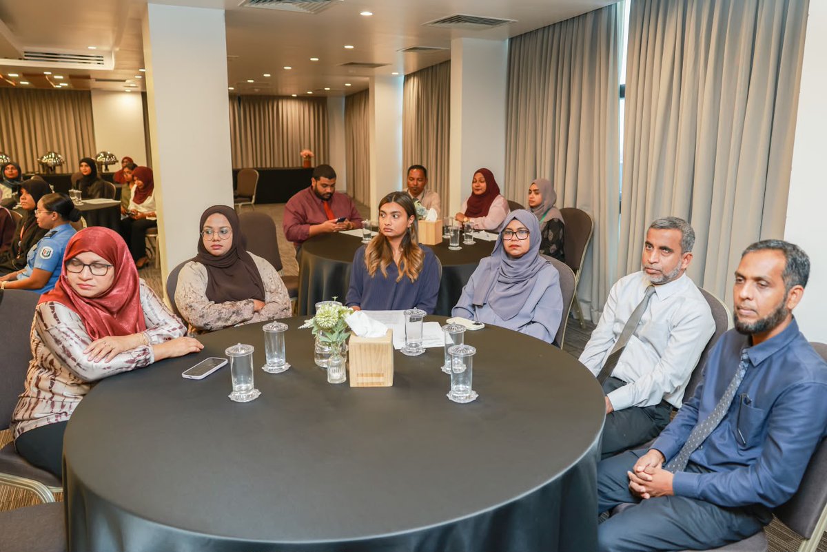 nmhdmv's tweet photo. Held under the theme “Prevention First — Shifting the Mental Health Trajectory,” the Mashvara brings together stakeholders to strengthen mental health prevention, promote collaboration, and explore ways to improve mental health services and well-being in the Maldives. https://t.co/9HSm6tGBZQ