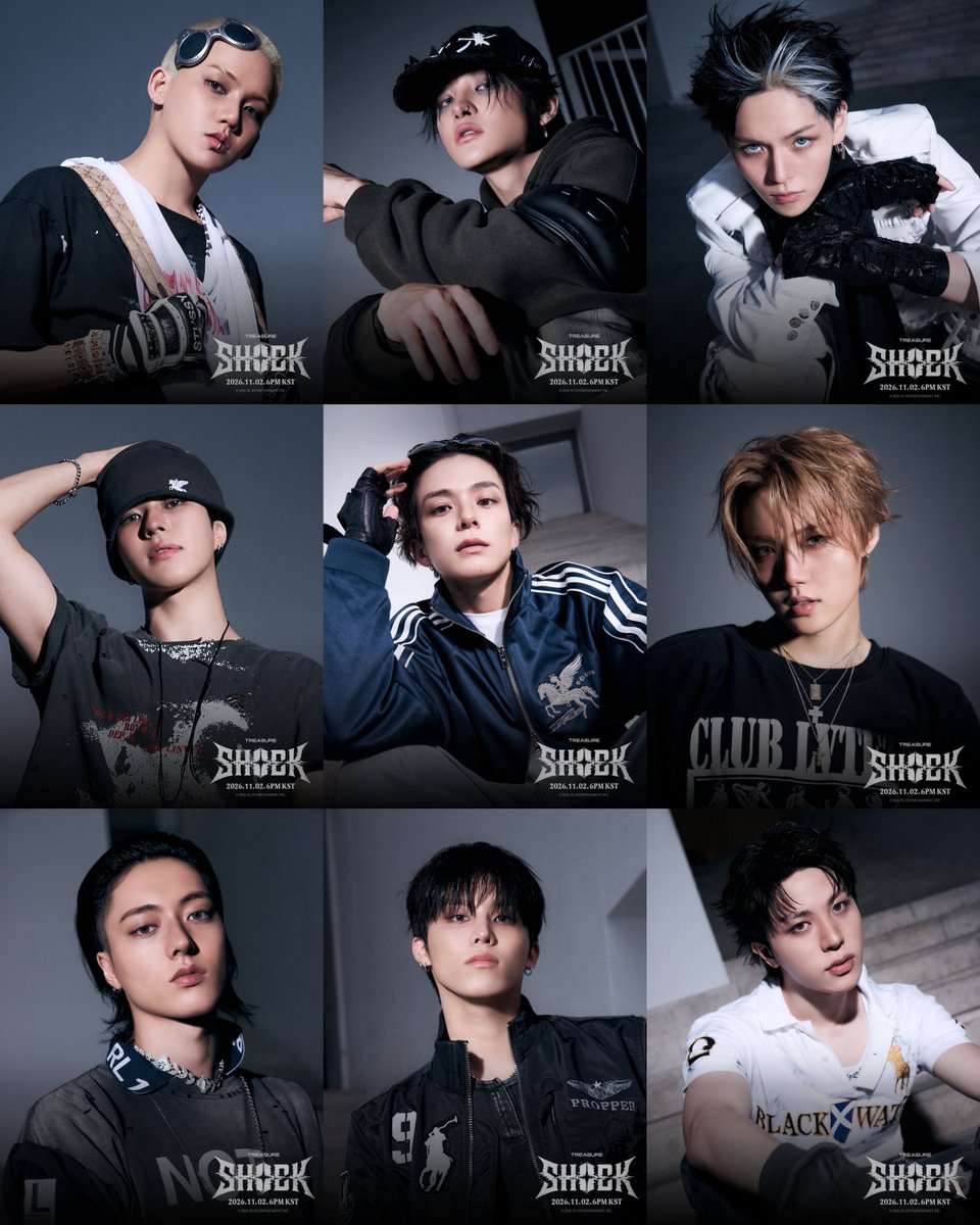 philconcerts's tweet photo. TREASURE sets the stage for their next era with ‘SHOCK,’ a new digital single arriving November 2. 

Ahead of the release, the group has unveiled a fresh set of visual photos, building anticipation for their highly awaited return and offering fans an early glimpse of what’s to come 🔥