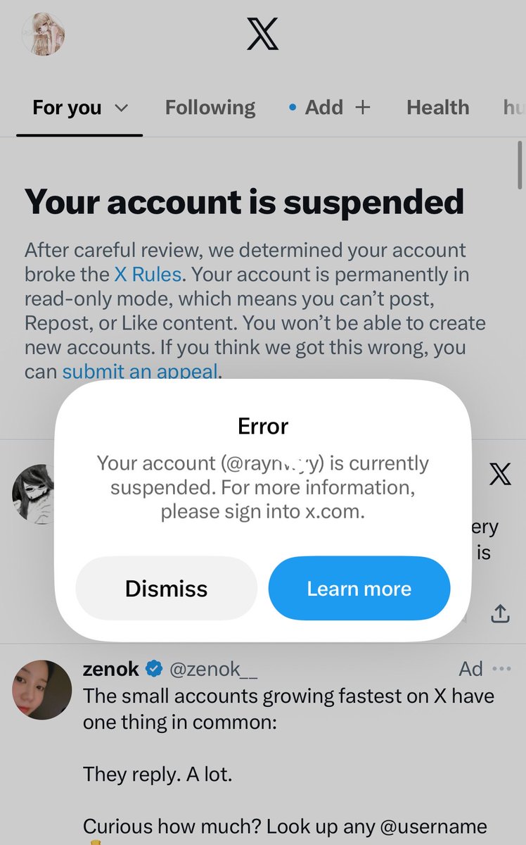 raynyydays's tweet photo. i knew it would happen again eventually but omfg twitter NEEDS to stop sussing shedtwt accs and instead focus on the bigger issues on this app. this is the fifth or sixth acc ive made in the past year..😒 https://t.co/OOU2mo1y8E