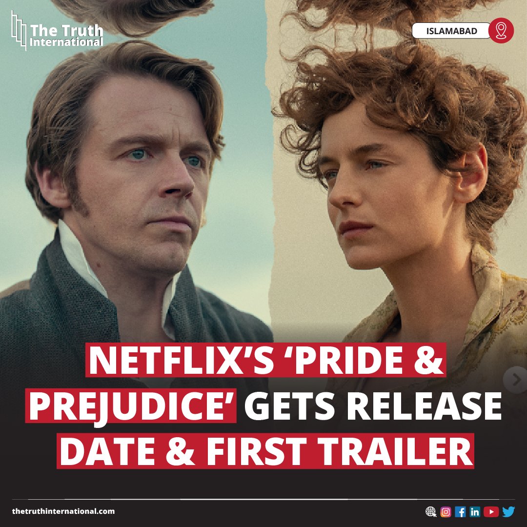 ttimagazine's tweet photo. Netflix’s ‘Pride and Prejudice’ Gets Release Date and First Trailer
FOR FURTHER DETAILS: https://t.co/CIZOg7eijW
#Netflix #PrideandPrejudice #Release #Date #FirstTrailer #TTI https://t.co/DHSUO3cIVh