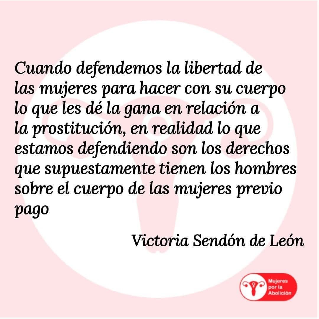 WomenNewsVzla's tweet photo. La defensa de la prostitución "libre", no es más que otorgarle a los hombres el derecho sobre el cuerpo de las mujeres previo pago. https://t.co/al1wYPtjpi