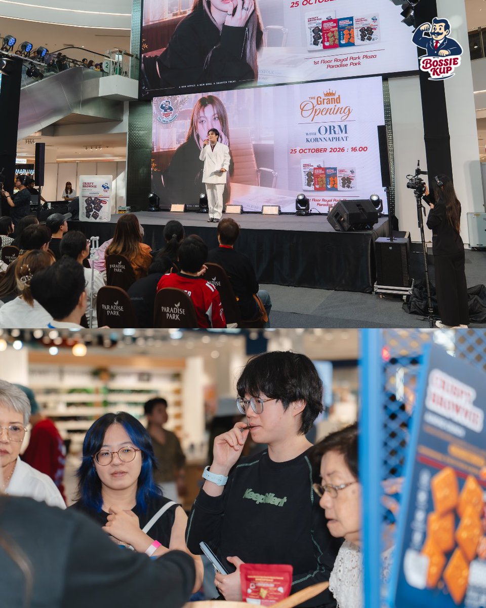 BossieKup's tweet photo. 👑✨ RECAP — THE GRAND OPENING WITH ORM KORNNAPHAT ✨💼

พาย้อนชมภาพบรรยากาศความประทับใจจากงาน
🍫 BOSSIE KUP: THE OFFICE TAKEOVER — THE GRAND OPENING WITH ORM KORNNAPHAT

อีกหนึ่งวันสำคัญของ Bossie Kup ที่เต็มไปด้วยรอยยิ้ม เสียงหัวเราะ และโมเมนต์พิเศษที่อยากเก็บไว้เป็นความทรงจำ 💜✨

ขอบคุณ Boss Orm @ormmormm ที่มาร่วมสร้างช่วงเวลาพิเศษ และเติมเต็มออฟฟิศของ Bossie Kup ให้เต็มไปด้วยความสุขและความอบอุ่นตลอดทั้งงาน 🫶🏻

และขอบคุณ ด้อมม่วงไข่เจียวทุกคน ที่มาร่วมเป็นส่วนหนึ่งของวันสำคัญนี้
ความรักที่ทุกคนมอบให้ ทำให้งาน THE GRAND OPENING WITH ORM KORNNAPHAT ครั้งนี้พิเศษเกินกว่าที่เราคาดไว้จริง ๆ 💗

หวังว่า Bossie Kup จะได้มีโอกาสต้อนรับทุกคนอีกครั้ง
แล้วกลับมาสร้างโมเมนต์ดี ๆ แบบนี้ไปด้วยกันอีกนะคับพ์ 🍫✨

Thank you for being part of our special day. 💜

#BossieKUP #TheOfficeTakeover #OrmKornnaphat #BossieKUPxOrm