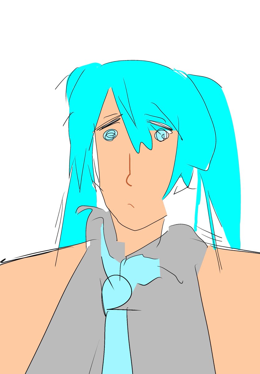 opyzb's tweet photo. どんだけイラストがゴミでも努力でなんとかなる
#初音ミク 
4月　　　　　　　　　　　　　　　　10月 https://t.co/oCmHkJ7IDj
