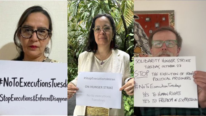 BaranKhanfari's tweet photo. Think of Manouchehr Fallah &amp; Reza Zanganeh, waiting under death sentences while we eat breakfast. That thought haunts me. I can't fix everything, but I can refuse silence, &amp; I will, loudly, every single TUESDAY come what may.
#NoToExecutionTuesdays
#NoToDeathPenalty https://t.co/pbz6tgNBme