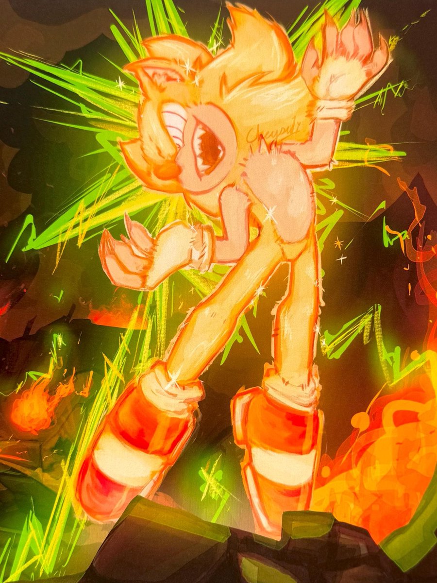 The_True_Super's tweet photo. @owooqq "Heh. not bad" *He swings his golf club and his ball just ends up going threw MULTPLE becouse his still powered in hyper* https://t.co/Mvpp85OdNR
